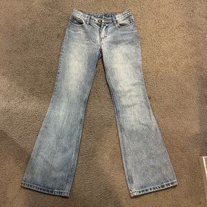 Brandy Melville John Galt Light Wash Low Rise Jeans Size Small